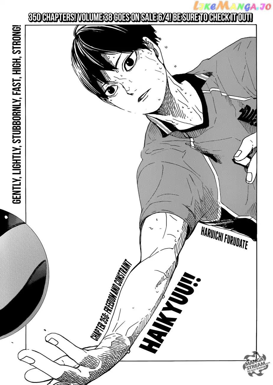 Haikyuu!!, Chapter 350 image 01